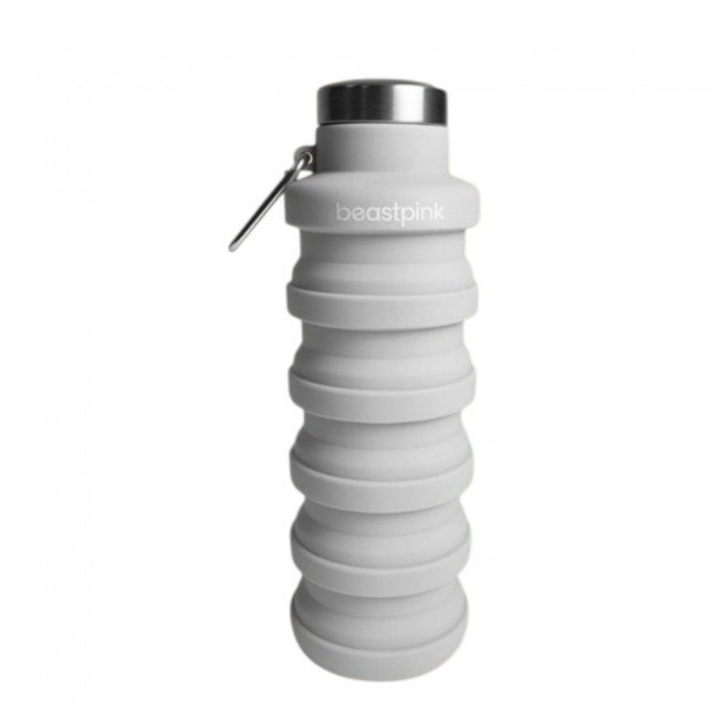 BeastPink Összehajtható vizes palack Grey 500ml BeastPink Összehajtható vizes palack Grey 500ml