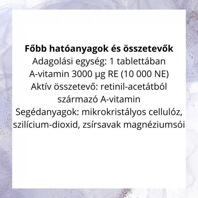 Bioco a-vitamin 10000mg megapack tabletta 120db Bioco a-vitamin 10000mg megapack tabletta 120db