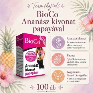 Bioco ananász papaya megapack 100db