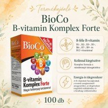 Bioco b-vitamin komplex forte tabletta 100db Bioco b-vitamin komplex forte tabletta 100db