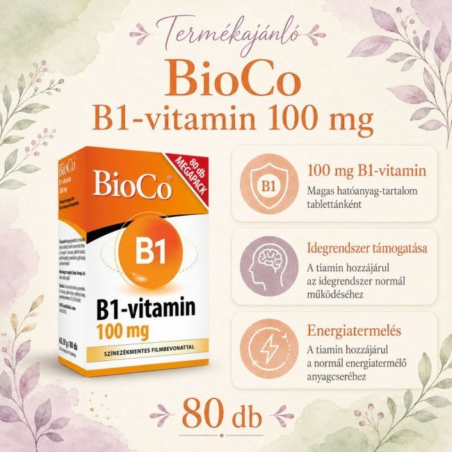 Bioco b1-vitamin 100mg tabletta 80db Bioco b1-vitamin 100mg tabletta 80db