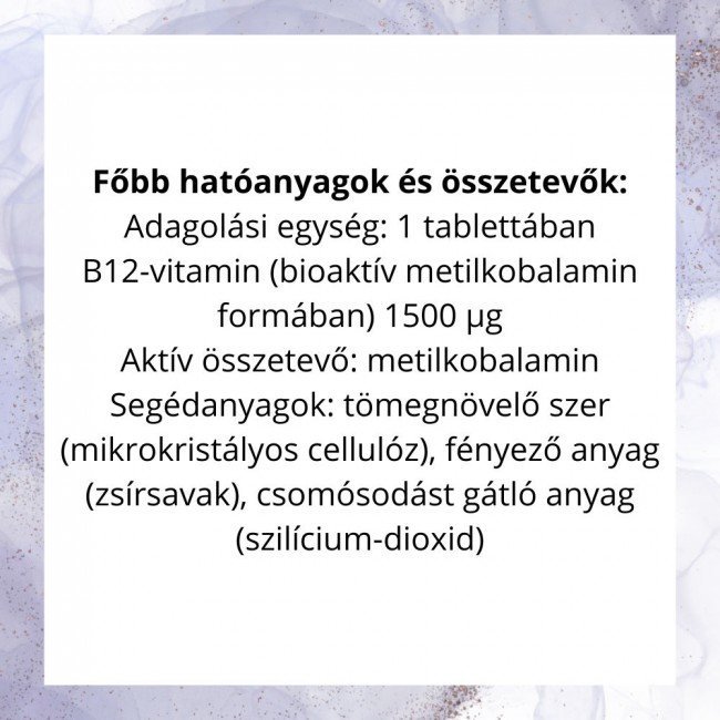 Bioco b12-vitamin 1500mg bioaktív tabletta 60db Bioco b12-vitamin 1500mg bioaktív tabletta 60db