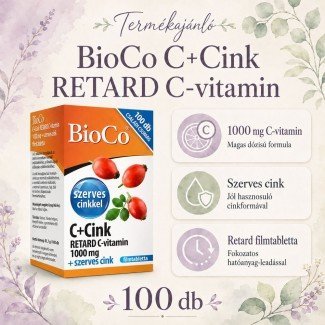 Bioco c+cink retard c-vitamin 1000mg 60db
