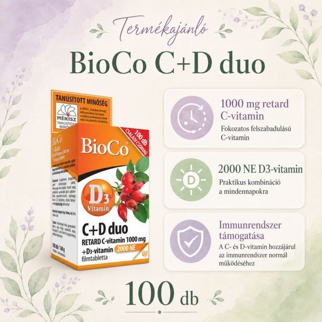 Bioco c+d duo 2000 iu tabletta 100db