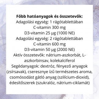 Bioco C+D3 Kid Cseresznye Tabletta 90db