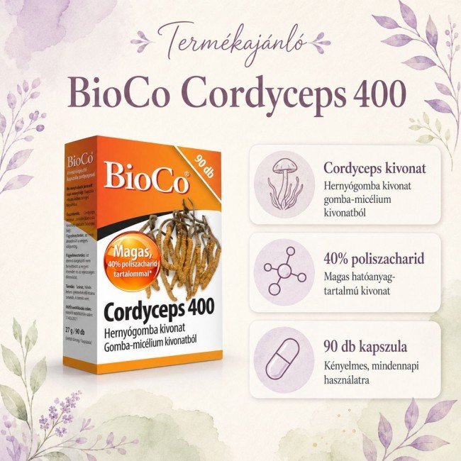 Bioco cordyceps hernyógomba tabletta 90db Bioco cordyceps hernyógomba tabletta 90db
