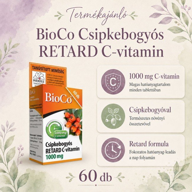 Bioco csipke c-Vitamin retard 1000Mg 60db Bioco csipke c-Vitamin retard 1000Mg 60db