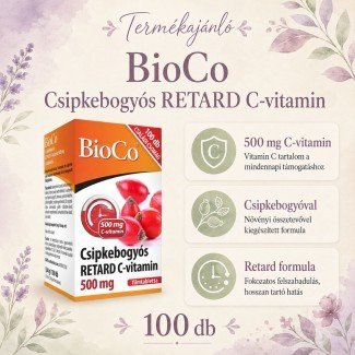 Bioco csipkebogyó c-vitamin retard 500mg 100db