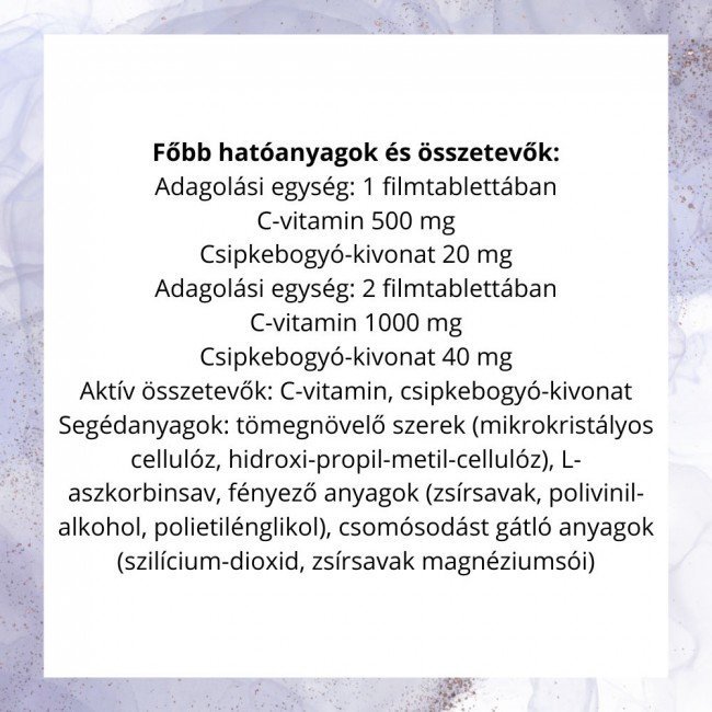 Bioco csipkebogyó c-vitamin retard 500mg 100db