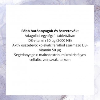 Bioco d3-vitamin 2000 NE tabletta 100db