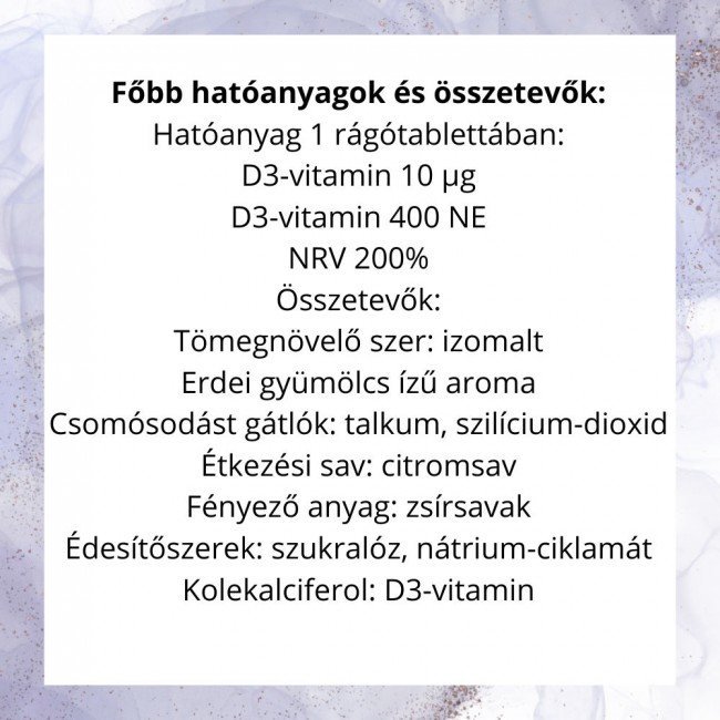 Bioco d3-vitamin rágótabletta 60db Bioco d3-vitamin rágótabletta 60db
