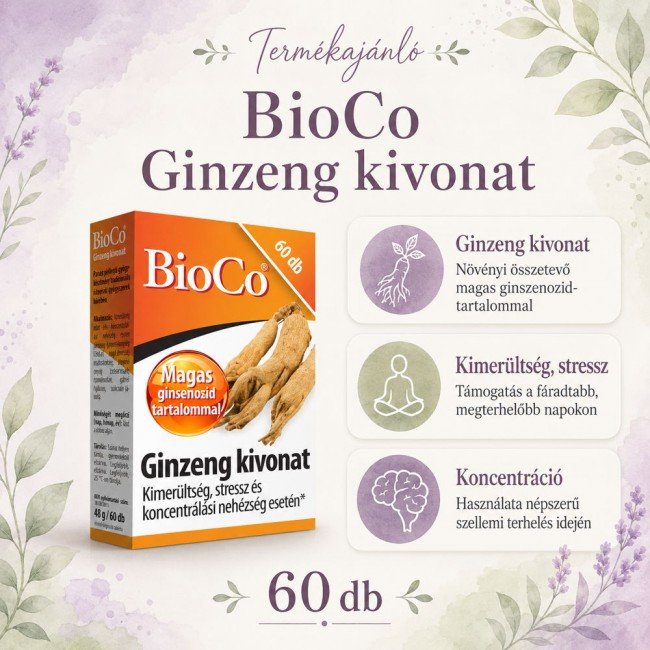 Bioco ginzeng tabletta 60db