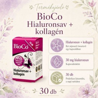 Bioco hialuronsav+Kollagén kapszula 30db Bioco hialuronsav+Kollagén kapszula 30db