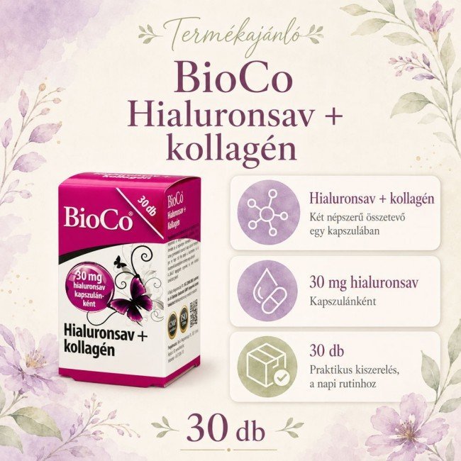 Bioco hialuronsav+Kollagén kapszula 30db Bioco hialuronsav+Kollagén kapszula 30db