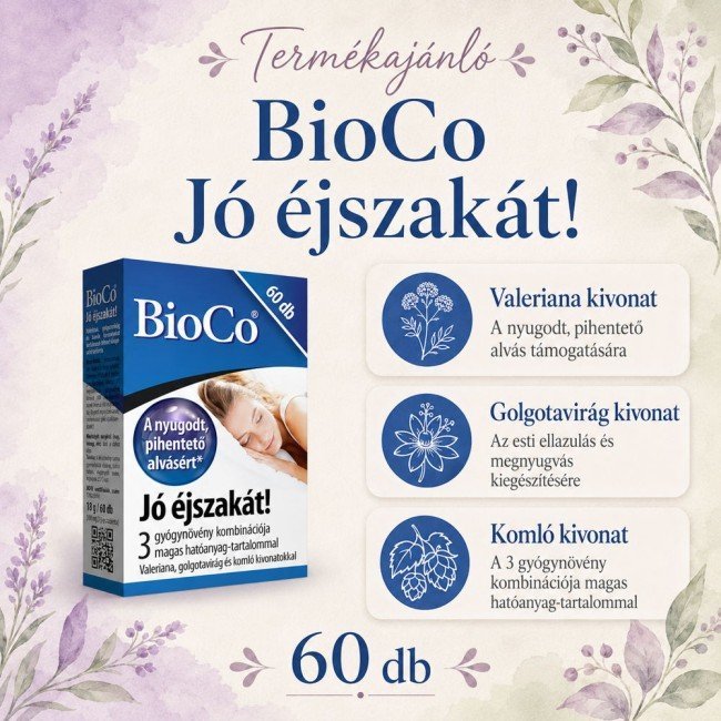 Bioco jó éjszakát tabletta 60db Bioco jó éjszakát tabletta 60db