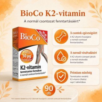 Bioco k2 vitamin tabletta 90db Bioco k2 vitamin tabletta 90db