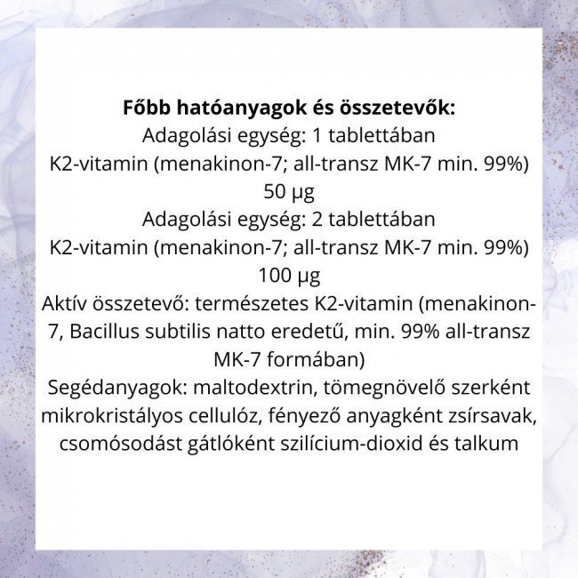 Bioco k2 vitamin tabletta 90db Bioco k2 vitamin tabletta 90db