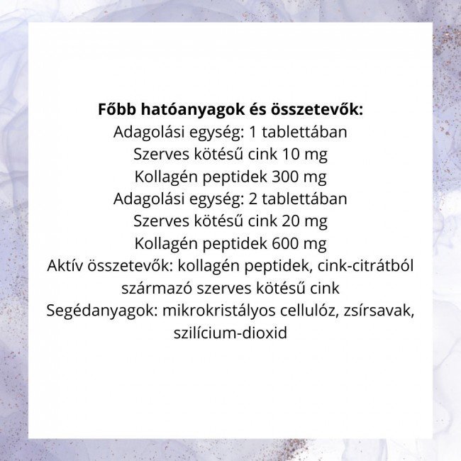 Bioco kollagén tripla szerves cinkkel 60db Bioco kollagén tripla szerves cinkkel 60db