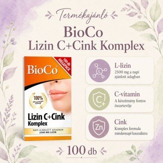 Bioco lizin c+cink komplex 100db Bioco lizin c+cink komplex 100db