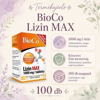 Bioco lizin max 1000mg megapack 100db