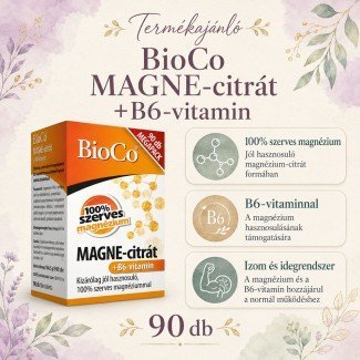 Bioco magne-citrát+b6 vitamin megapack 90db