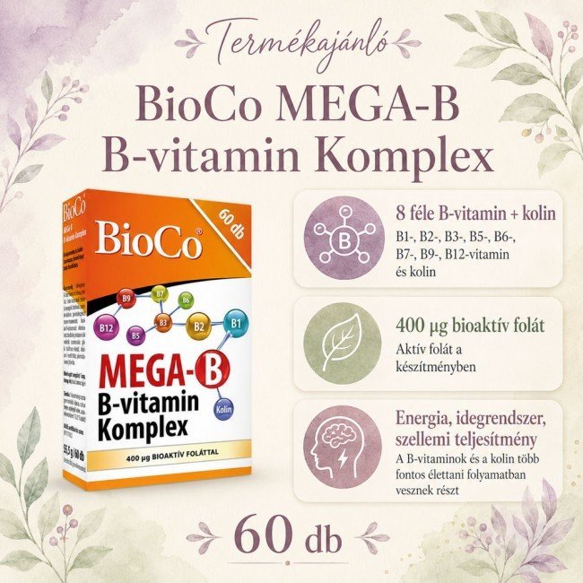 Bioco mega-b b-vitamin komplex tabletta 60db