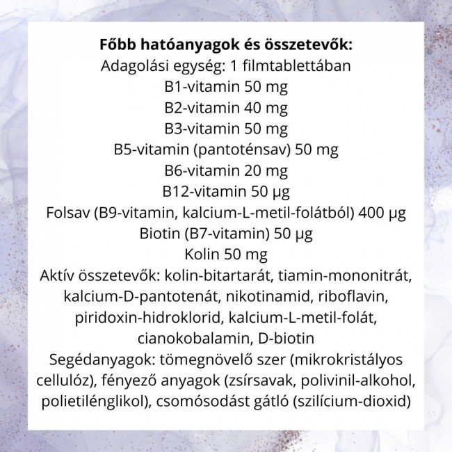 Bioco mega-b b-vitamin komplex tabletta 60db