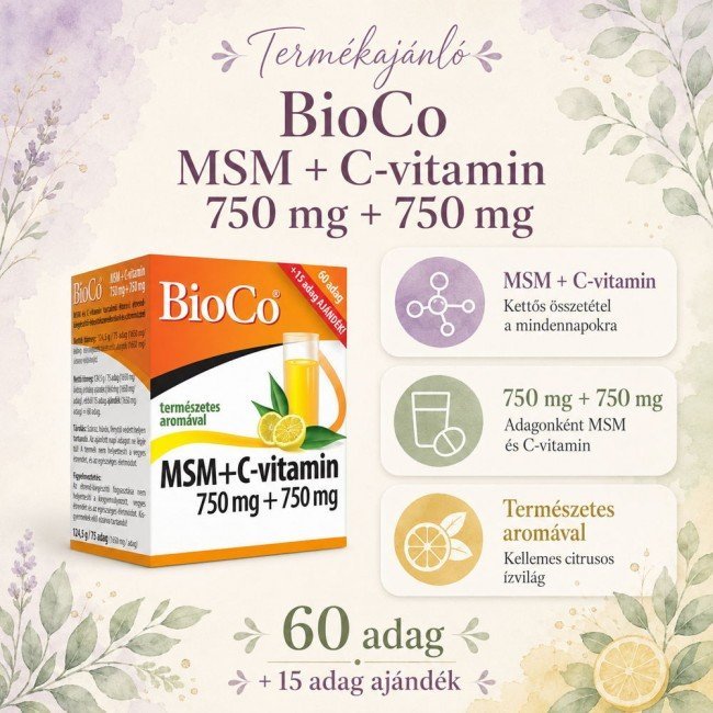 Bioco msm+c-vitamin italpor 750mg+750mg 125g Bioco msm+c-vitamin italpor 750mg+750mg 125g