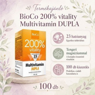 Bioco multivitamin dupla 200% tabletta 100db