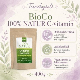 Bioco natur c-vitamin ascorbic acid 400g