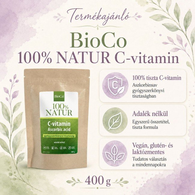 Bioco natur c-vitamin ascorbic acid 400g