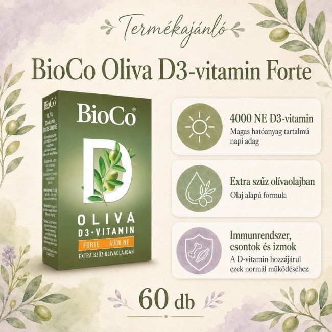 Bioco oliva d-3 vitamin forte 60db Bioco oliva d-3 vitamin forte 60db