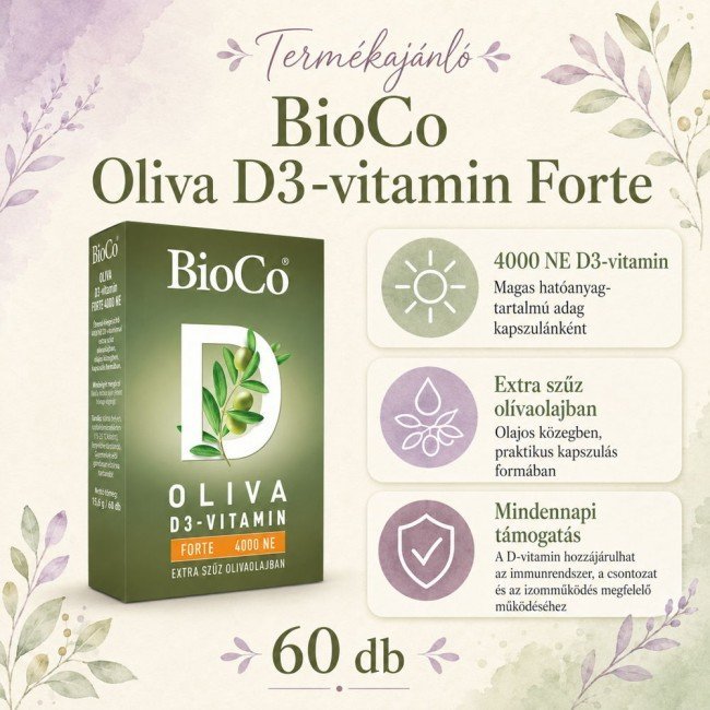 Bioco oliva d-3 vitamin kapszula 60db