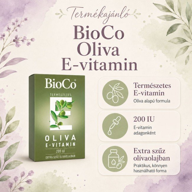 Bioco oliva e-vitamin kapszula 60db Bioco oliva e-vitamin kapszula 60db
