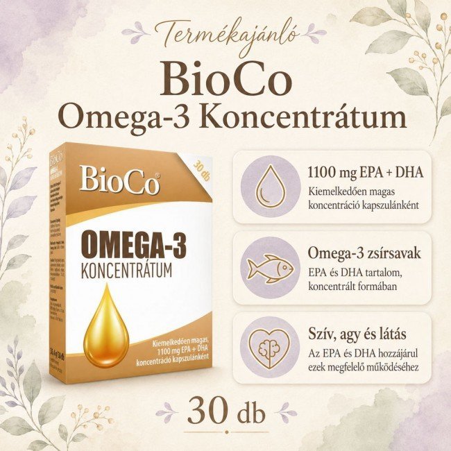 Bioco omega-3 koncentrátum kapszula 30db Bioco omega-3 koncentrátum kapszula 30db