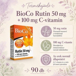 Bioco rutin+c vitamin tabletta 90db