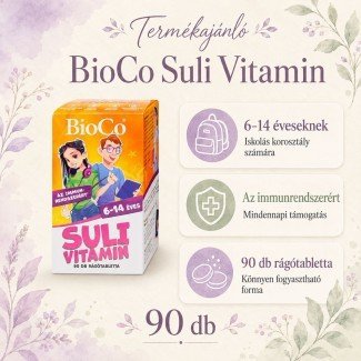 Bioco suli vitamin rágótabletta cseresznye 90db