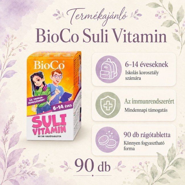 Bioco suli vitamin rágótabletta cseresznye 90db