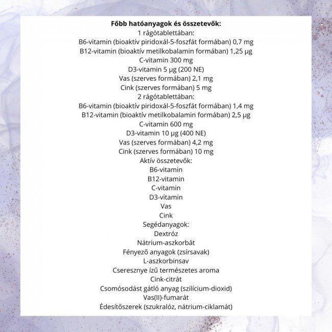 Bioco suli vitamin rágótabletta cseresznye 90db