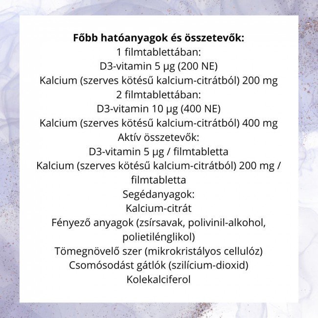 Bioco szerves kalcium+d3 vitamin tabletta 90db
