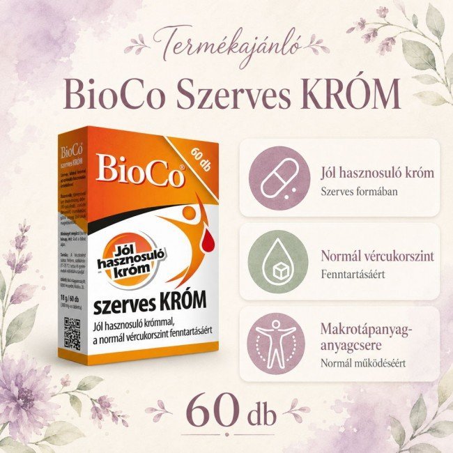 Bioco szerves króm tabletta 60db Bioco szerves króm tabletta 60db