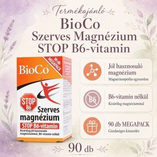 Bioco szerves magnézium+b6 megapack 90db
