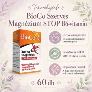 Bioco szerves magnézium stop b6-vitamin 60db