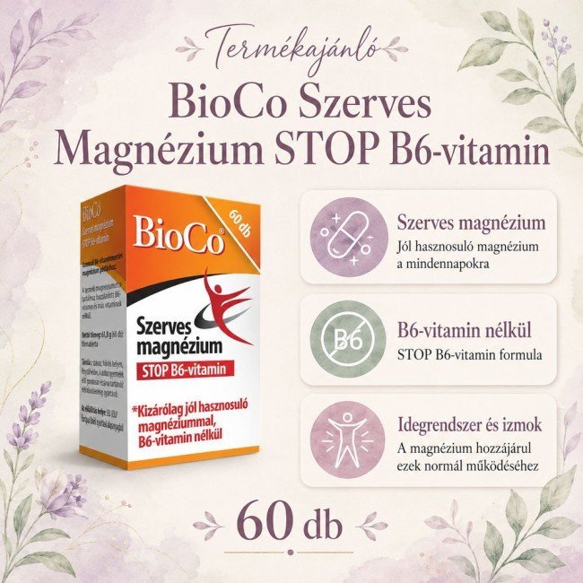 Bioco szerves magnézium stop b6-vitamin 60db Bioco szerves magnézium stop b6-vitamin 60db