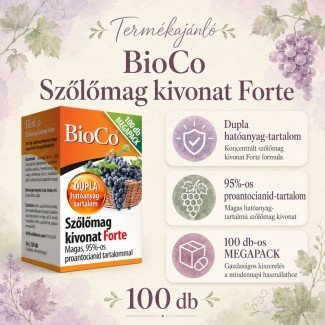Bioco szőlőmag kivonat forte megapack 100db