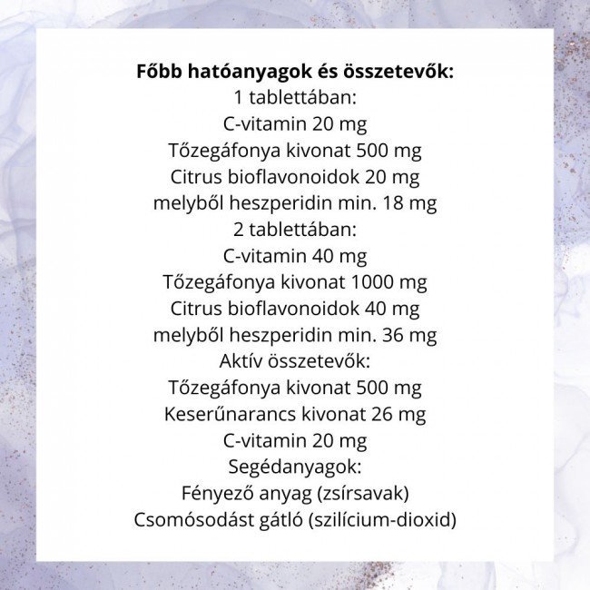 Bioco tőzegáfonya extra tabletta 60db