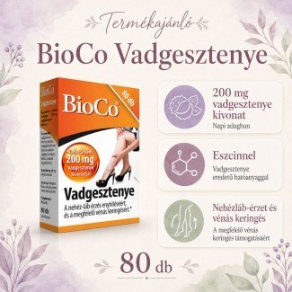Bioco vadgesztenye tabletta 80db