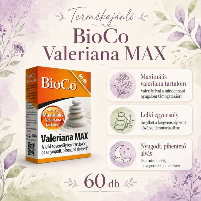 Bioco valeriana max tabletta 60db