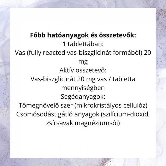 Bioco vas-biszglicinát tabletta 60db Bioco vas-biszglicinát tabletta 60db