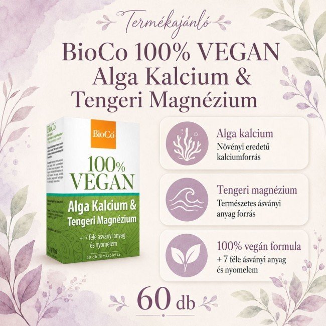 Bioco vegán alga kalcium& tengeri magnézium tabletta 60db Bioco vegán alga kalcium& tengeri magnézium tabletta 60db
